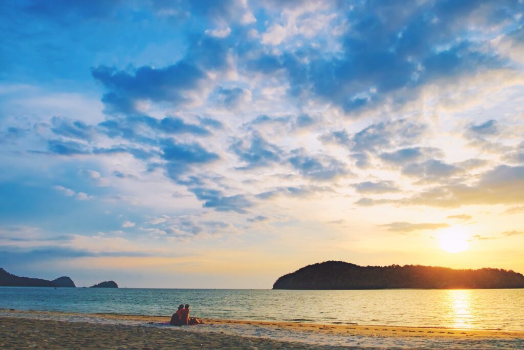 pantai-tengah-beach-at-colorful-sunset-langkawi-island-malaysia-beach